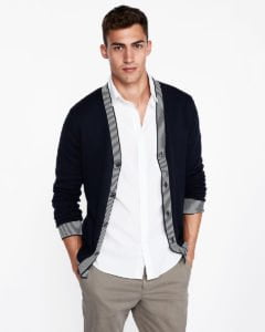 Image of sale on $47.94 Tipped V-Neck Cardigan