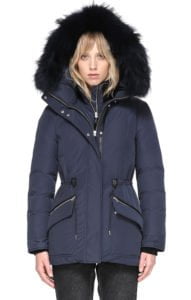 Image of sale on KATRYN hip length winter down jacket with fur