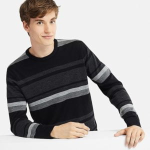 Image of sale on CREW NECK LONG-SLEEVE SWEATER
