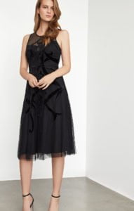Image of sale on BCBG Velvet Applique Dress