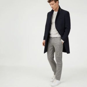 Image of sale on Club Monaco Wool Twill Topcoat