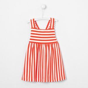 Image of sale on Toddler girl dress in striped jersey