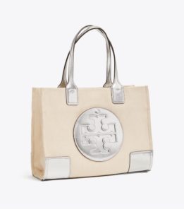 Image of sale on Tory Burch Metallic Canvas  Tote