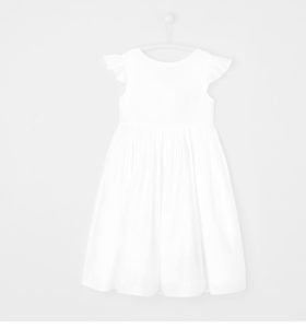 Image of sale on Girl ruffled sleeve dress