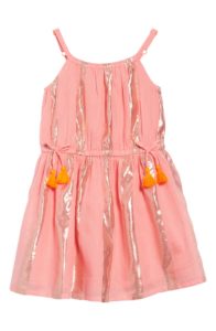 Image of sale on Mini Boden Shimmer Stripe Dress
