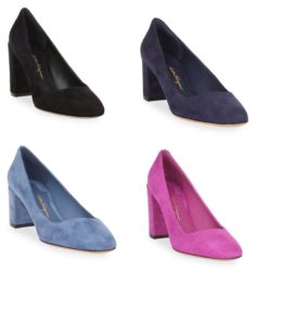 Image of sale on Salvatore Ferragamo Arezzo suede pump