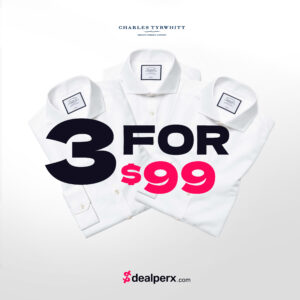 Image of sale on Get 3 Charles Tyrwhitt Non-iron Shirts for Only $99!