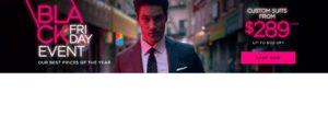 Image of sale on Indochino Black Friday Event