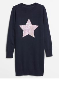 Image of sale on Kids Sequin Graphic Sweater Dress