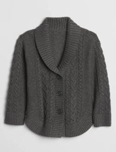 Image of sale on Toddler Cable-Knit Shawl Collar Cardigan