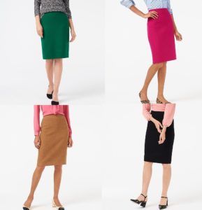 Image of sale on Petite wool-blend pencil skirt