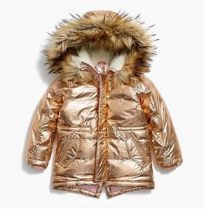 Image of sale on Girls’ metallic parka