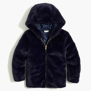 Image of sale on Girls’ faux-fur jacket
