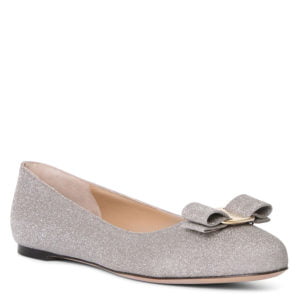 Image of sale on SALVATORE FERRAGAMO Varina glitter ballet flats