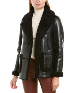 Image of sale on Theory Reversible Patent Shearing Jacket