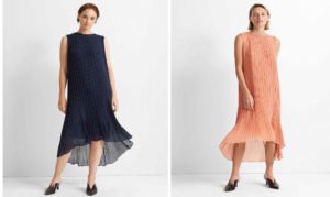 Image of sale on Pleated High Low Dress