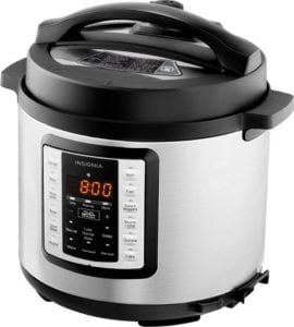 Image of sale on Insignia 6-Quart Multi-Function Pressure Cooker – Stainless Steel