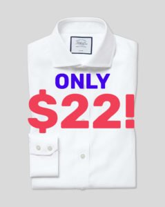 Image of sale on Charles Tyrwhitt – 3 Shirts for ONLY $66!