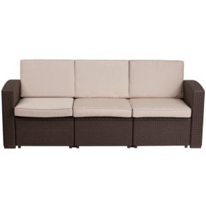 Image of sale on Patio Sofa with Cushions