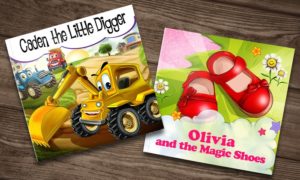 Image of sale on One Soft Cover Personalized Story Book: The Magic Shoes or The Little Digger
