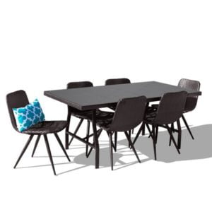 Image of sale on 7PC Outdoor Patio Wicker Dining Set