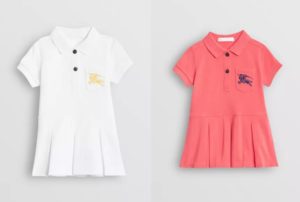 Image of sale on BURBERRY  Logo Cotton Polo Dress  6M-18M