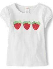 Image of sale on Girls Applique Top – Strawberry Patch