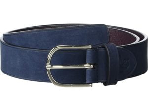 Image of sale on Canali Stamped Suede Adjustable Belt