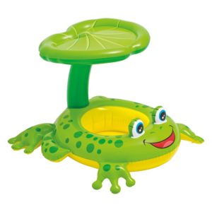Image of sale on Froggy Friend Shaded Canopy Baby Kiddie Pool Floating Raft