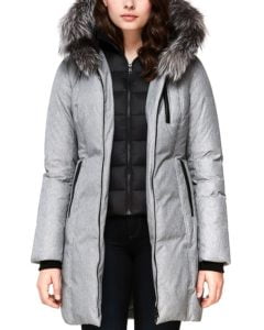 Image of sale on Soia & Kyo  Fox Fur Trim Down Coat
