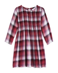 Image of sale on Bella Dahl Girls’ Plaid Smocked Dress