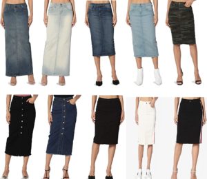 Image of sale on Knee Length And Midi Skirt
