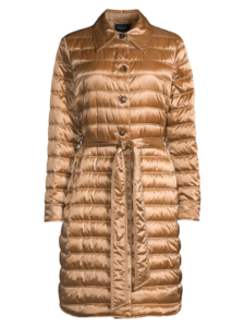 Image of sale on Lafayette 148 New York Delroy Quilted Tech Satin Coat
