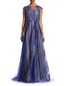 Image of sale on Rene Ruiz Glitter Tulle Embellished A-Line Gown
