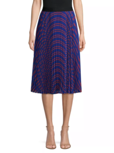 Image of sale on Escada Sport Pleated Print Skirt