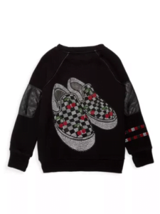 Image of sale on Butter Girl’s Sneaker Graphic French Terry Pullover (4,5)