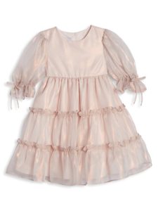 Image of sale on Pippa & Julie Little Girl’s Iridescent Tiered Dress