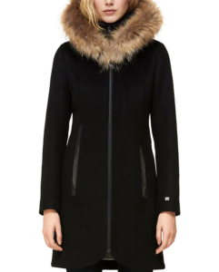 Image of sale on Charlena Fur Trim Coat