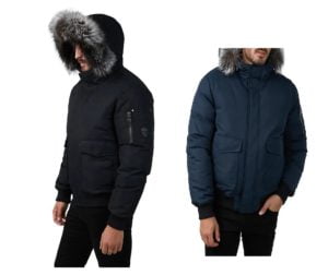 Image of sale on Lucas Fox Fur-Trim Down Bomber Jacket