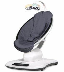 Image of sale on 4moms Mamaroo 4 Baby Swing – Dark Grey Cool Mesh
