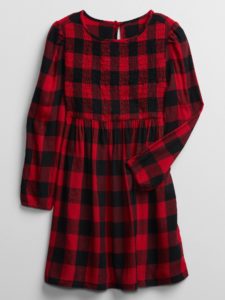 Image of sale on Plaid Smocked Dress