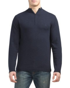 Image of sale on Inverness Extra Fine Lambswool Quarter Zip Sweater