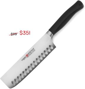 Image of sale on Wusthof Nakiri Knife – 7″ Hollow Edge – Forged Legende Series