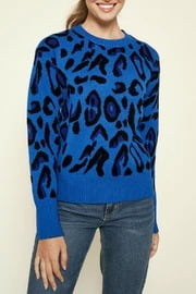 Image of sale on LEOPARD PRINT SWEATER 