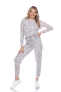 Image of sale on 2 Piece Leopard Lounge Set