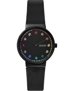 Image of sale on Women’s Annelie Black Stainless Steel Mesh Bracelet Watch 34mm