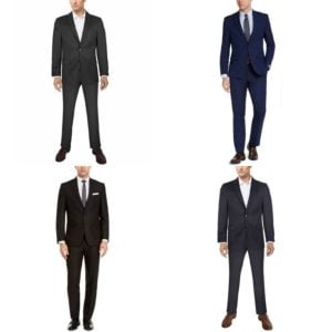 Image of sale on Men’s Flex Plain Slim Fit Suits