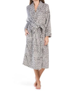 Image of sale on Leopard Plush Robe