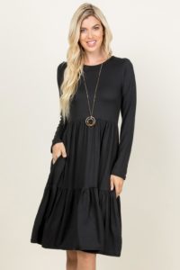 Image of sale on THREE-LAYER MIDI POCKET-DRESS 