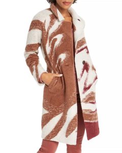 Image of sale on Abstract Waves Printed Coat